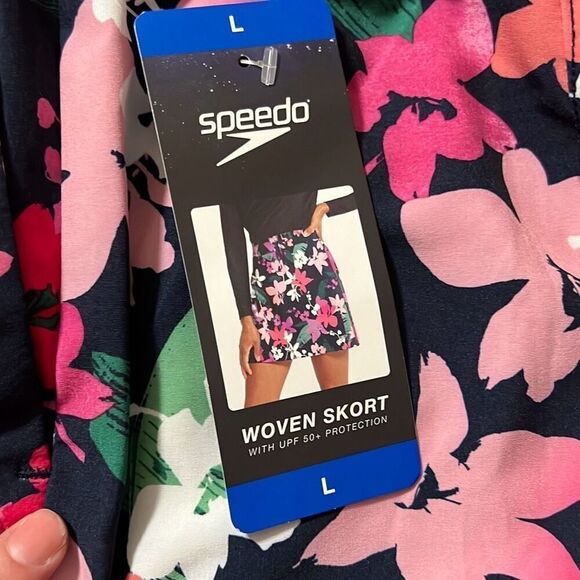 NWT SPEEDO Skort Large Pickleball Pockets Activewear Athleisure Travel Swim NWT - Picture 8 of 13